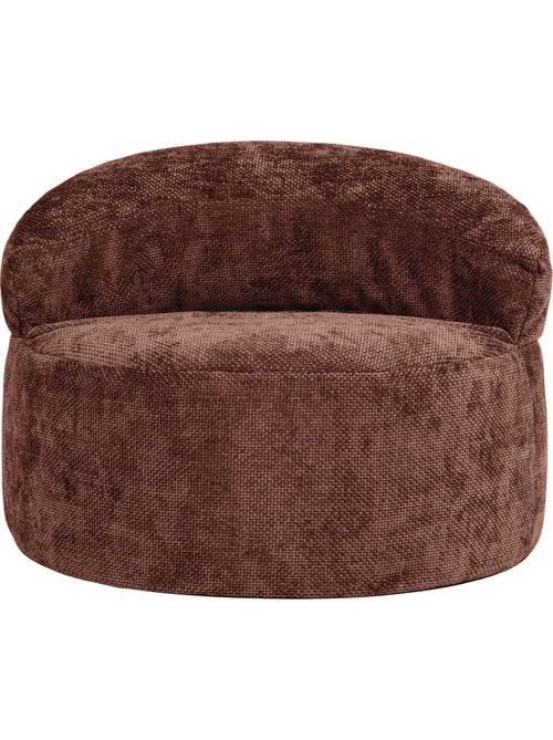 Pouf poltrona decorativa orb in tessuto chenille testurizzata - icon - Kiabi