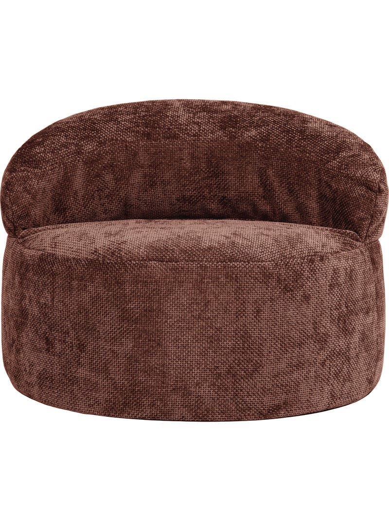 Pouf poltrona decorativa orb in tessuto chenille testurizzata - icon Viola prugna - Kiabi
