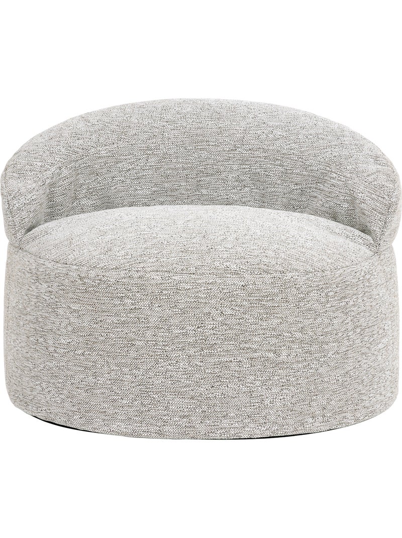 Pouf poltrona decorativa orb in tessuto intrecciato - icon Beige mélange - Kiabi