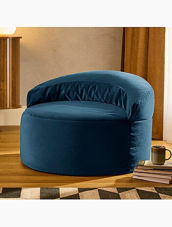 Pouf poltrona decorativa orb in velluto opaco - icon