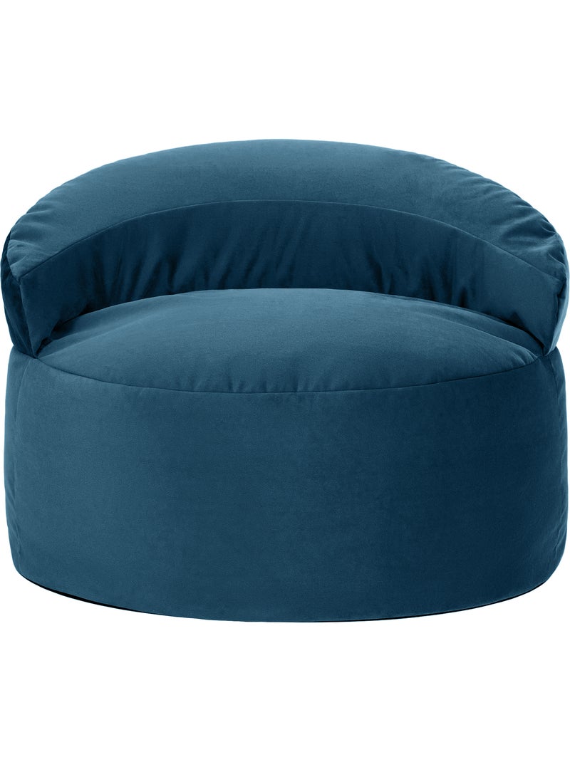 Pouf poltrona decorativa orb in velluto opaco - icon Blu marino - Kiabi