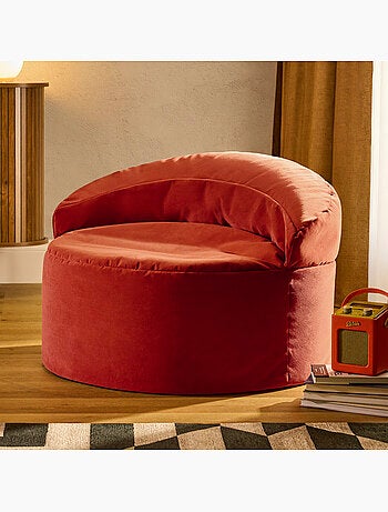 Pouf poltrona decorativa orb in velluto opaco - icon