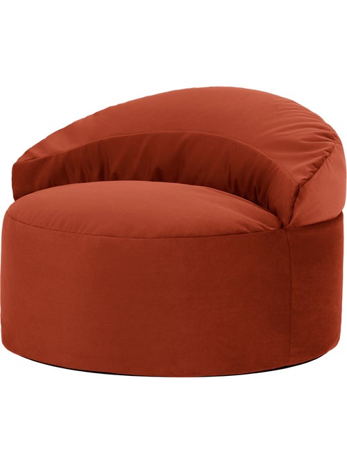 Pouf poltrona decorativa orb in velluto opaco - icon - Kiabi