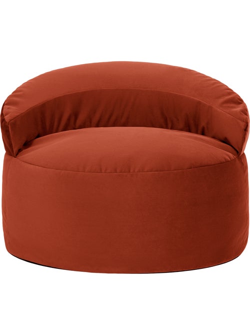 Pouf poltrona decorativa orb in velluto opaco - icon - Kiabi