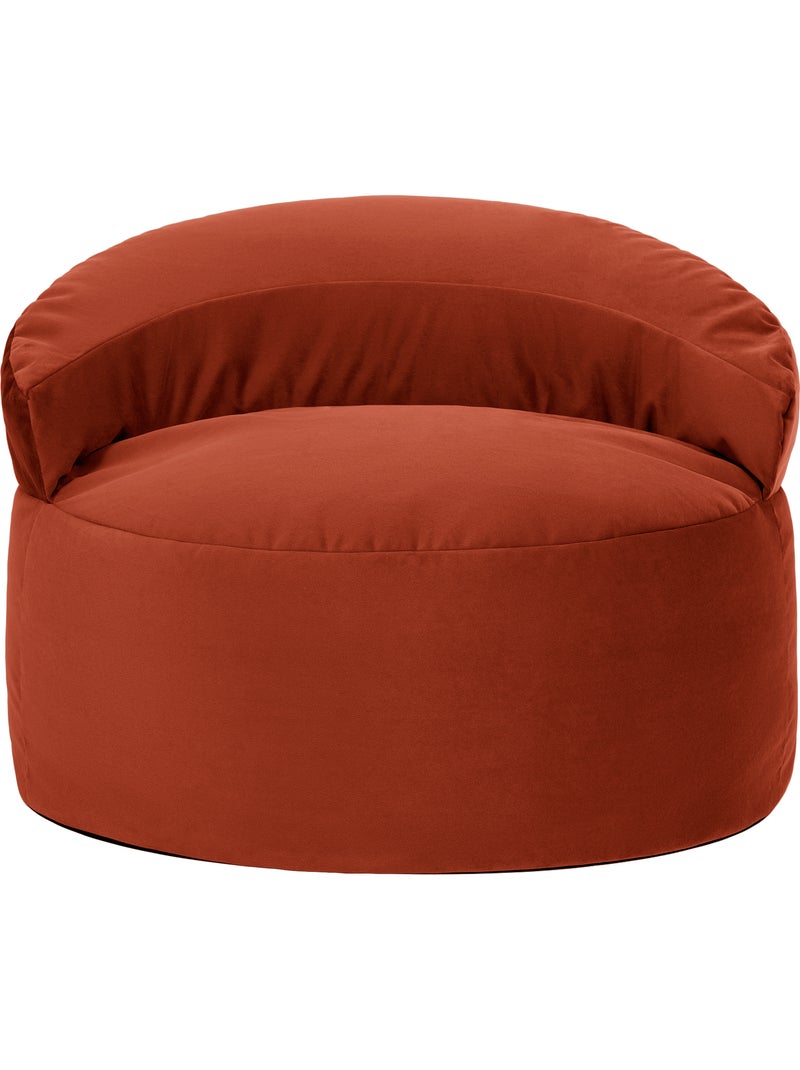 Pouf poltrona decorativa orb in velluto opaco - icon Terracotta - Kiabi