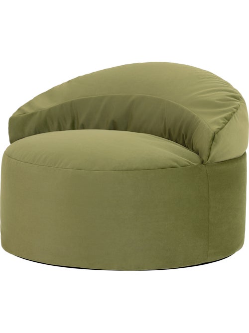 Pouf poltrona decorativa orb in velluto opaco - icon - Kiabi