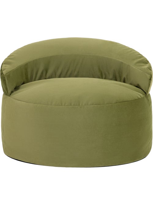 Pouf poltrona decorativa orb in velluto opaco - icon - Kiabi