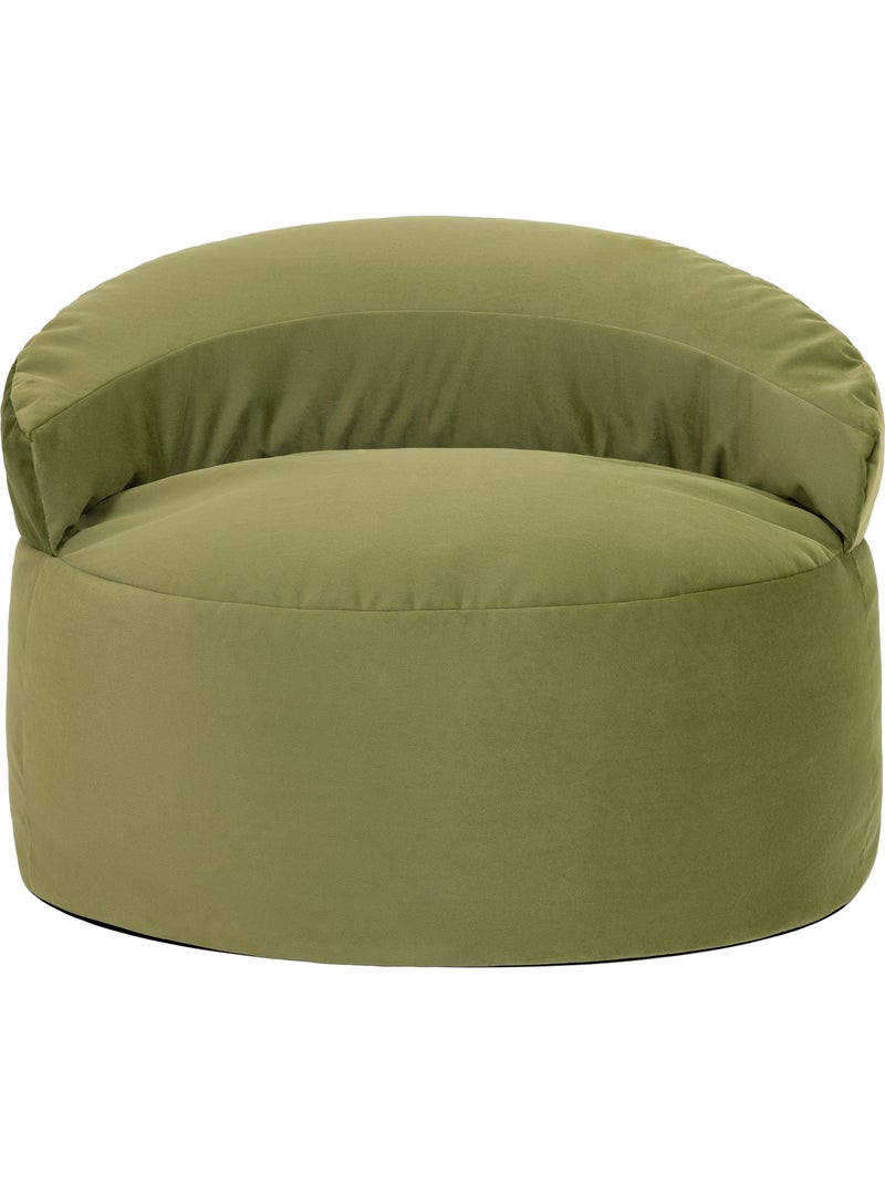 Pouf poltrona decorativa orb in velluto opaco - icon Verde oliva - Kiabi