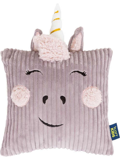 Pouf poltrona per bambini con cuscino a forma di animale coordinato in velluto a coste - icon - Kiabi