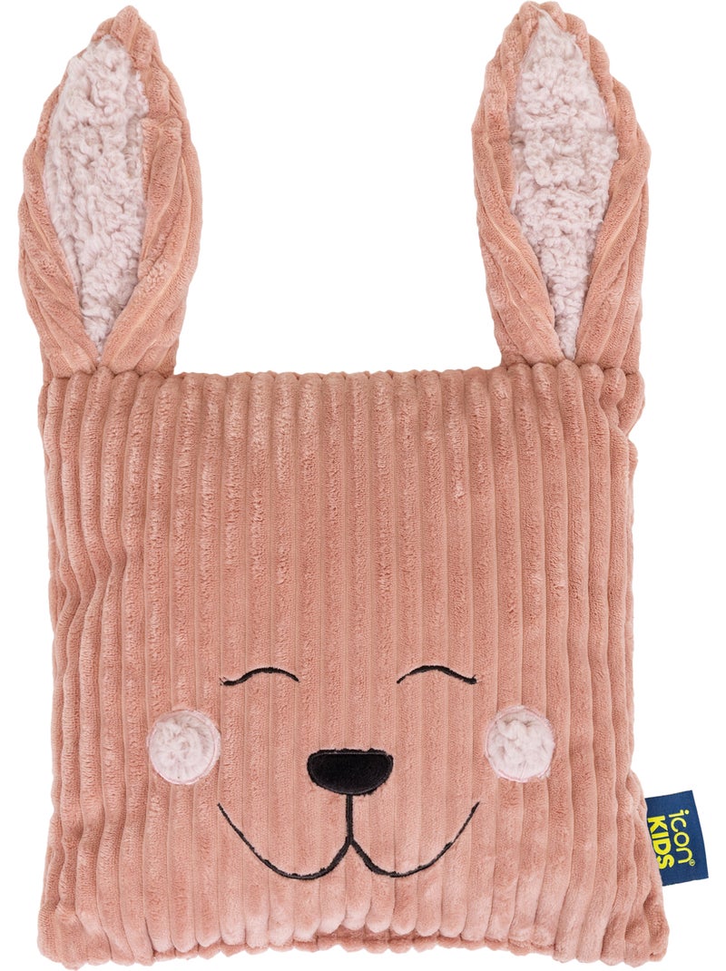 Pouf poltrona per bambini con cuscino a forma di animale coordinato in velluto a coste - icon Rosa chiaro - Kiabi