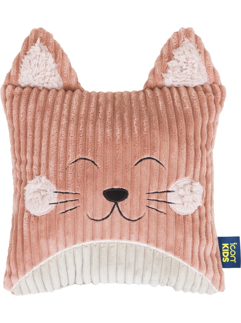 Pouf poltrona per bambini con cuscino a forma di animale coordinato in velluto a coste - icon Rosa - Kiabi