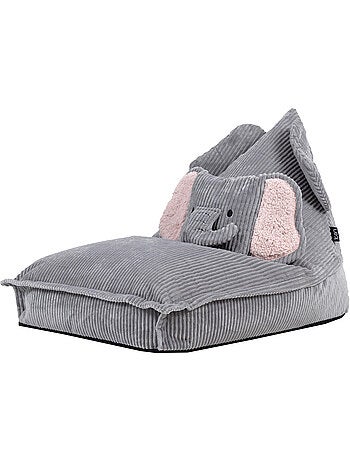 Pouf poltrona per bambini con cuscino abbinato in velluto a coste - icon
