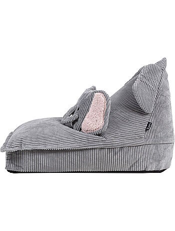 Pouf poltrona per bambini con cuscino abbinato in velluto a coste - icon