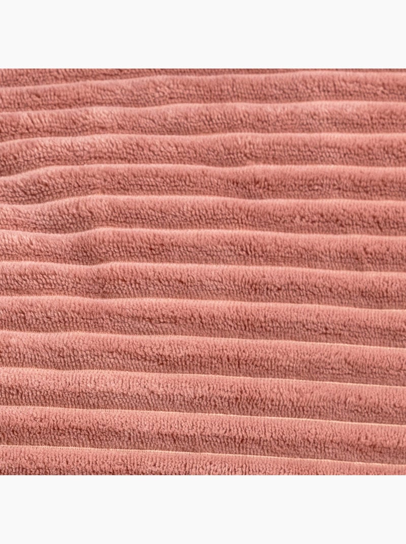 Pouf poltrona per bambini con cuscino abbinato in velluto a coste - icon Rosa chiaro - Kiabi