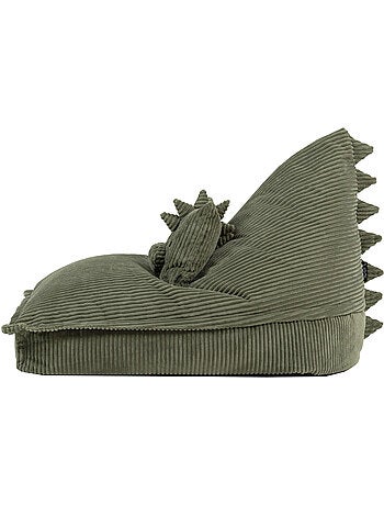 Pouf poltrona per bambini con cuscino abbinato in velluto a coste - icon