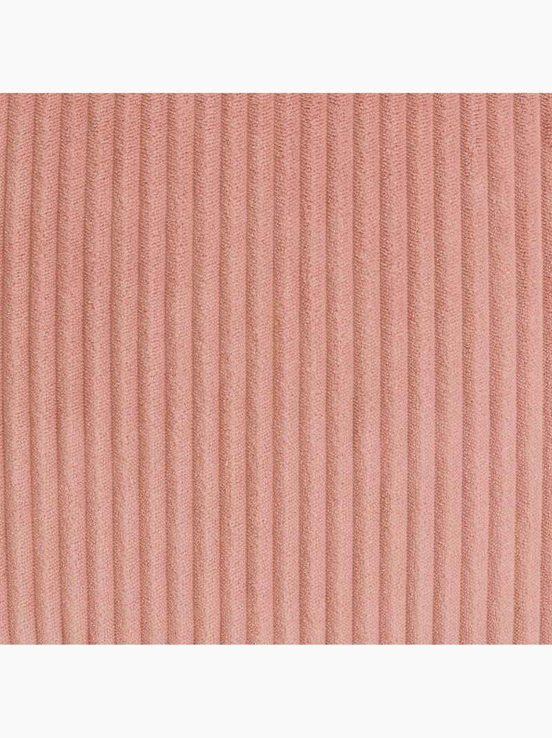 Pouf poltrona per bambini con poggiapiedi quadrato coordinato in velluto a coste - icon Rosa chiaro - Kiabi