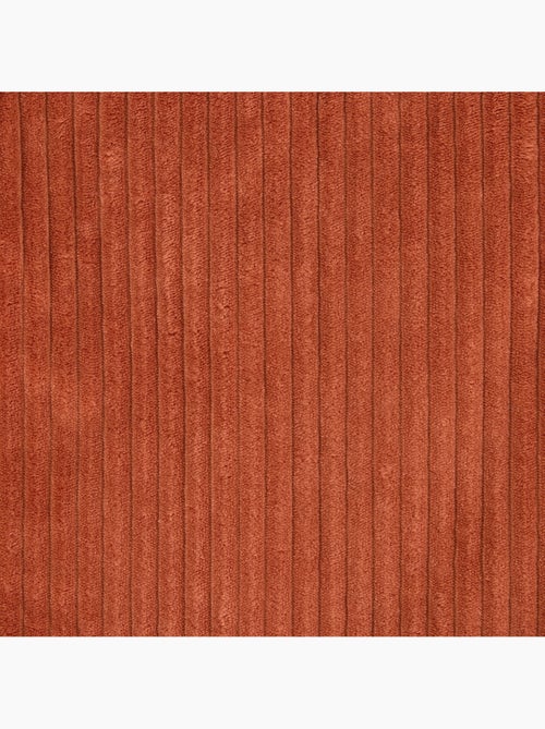 Pouf poltrona per bambini con poggiapiedi quadrato coordinato in velluto a coste - icon - Kiabi