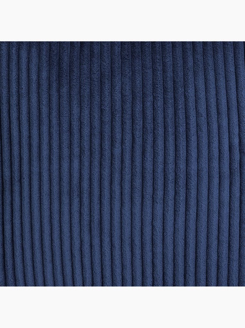 Pouf poltrona per bambini con schienale alto e poggiapiedi coordinato in velluto a coste - icon - Kiabi