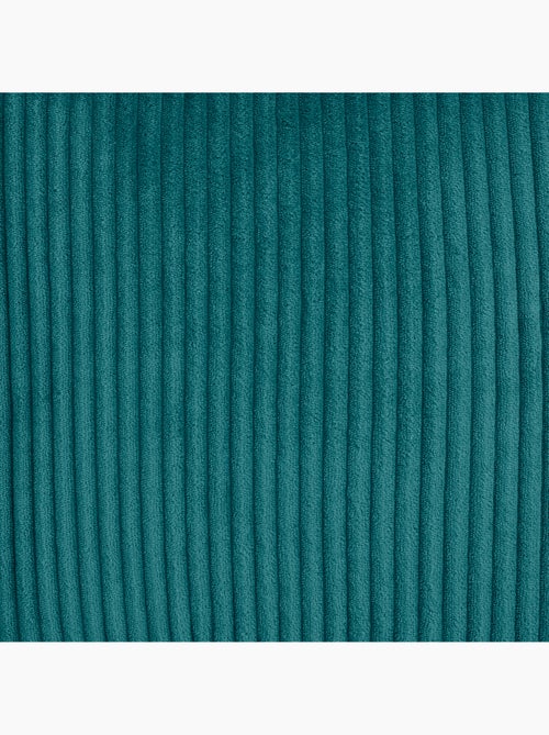 Pouf poltrona per bambini con schienale alto e poggiapiedi coordinato in velluto a coste - icon - Kiabi