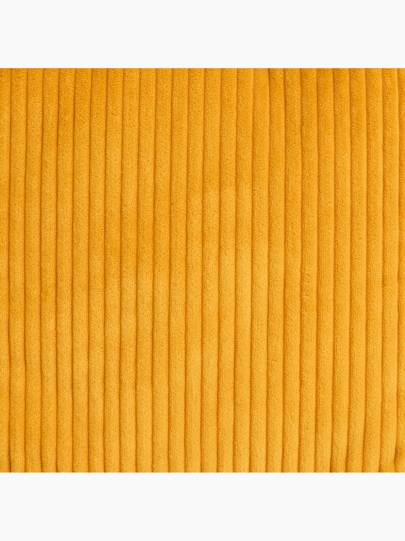 Pouf poltrona per bambini con schienale alto e poggiapiedi coordinato in velluto a coste - icon Lino - Kiabi
