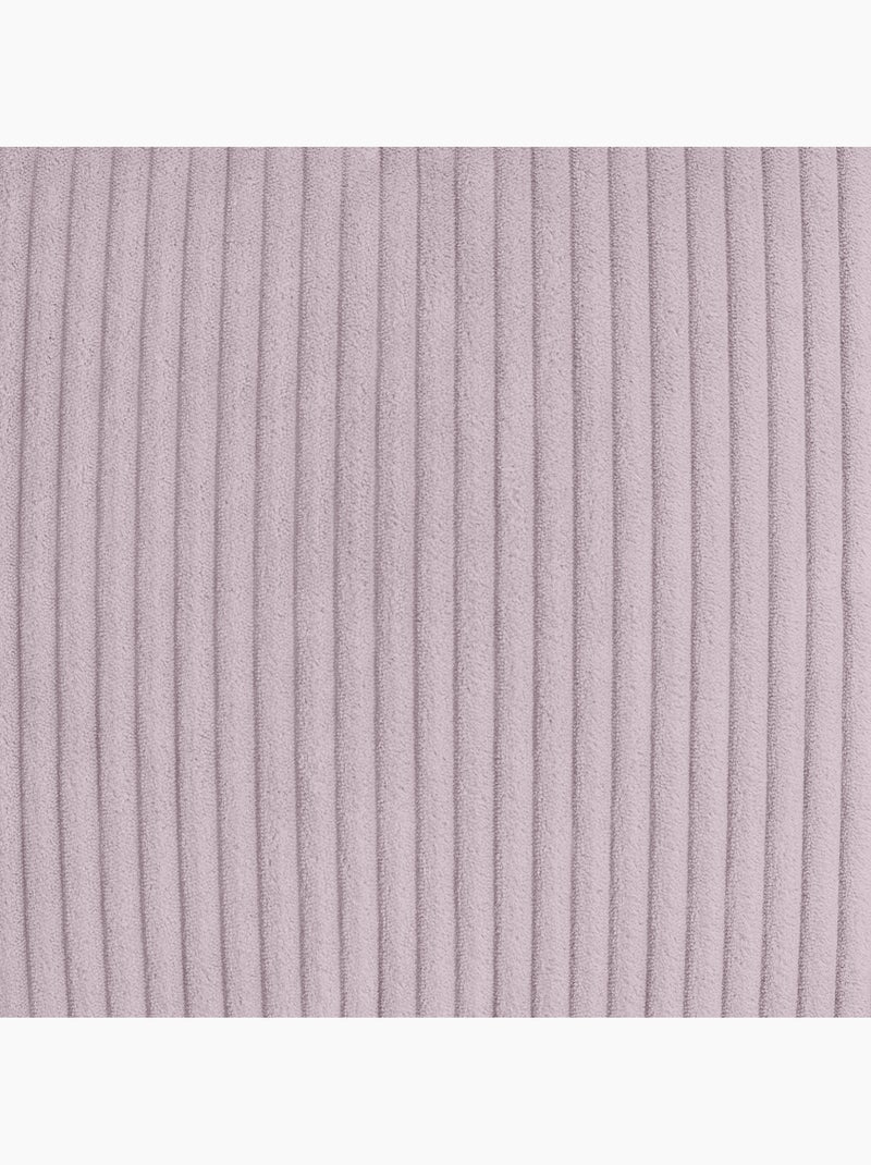 Pouf poltrona per bambini con schienale alto e poggiapiedi coordinato in velluto a coste - icon Malva lilla - Kiabi
