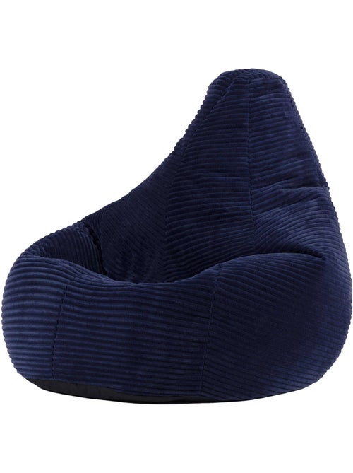 Pouf poltrona per bambini con schienale alto in velluto a coste - icon - Kiabi
