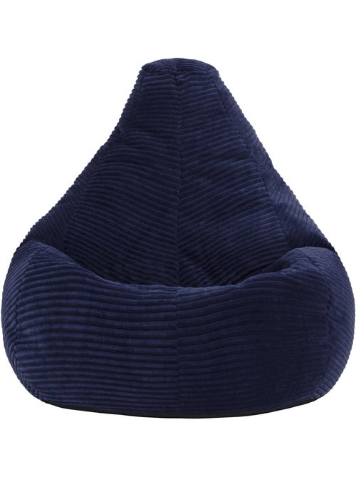 Pouf poltrona per bambini con schienale alto in velluto a coste - icon - Kiabi