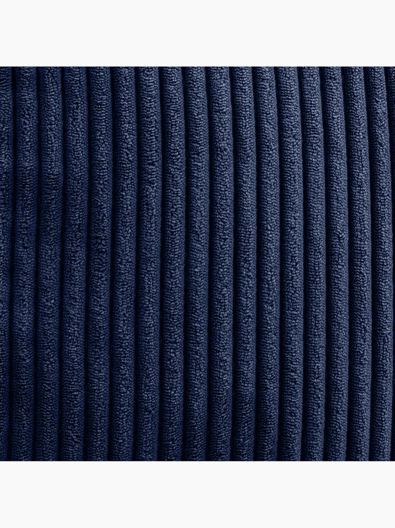 Pouf poltrona per bambini con schienale alto in velluto a coste - icon Blu marino - Kiabi