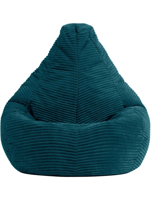Pouf poltrona per bambini con schienale alto in velluto a coste - icon - Kiabi