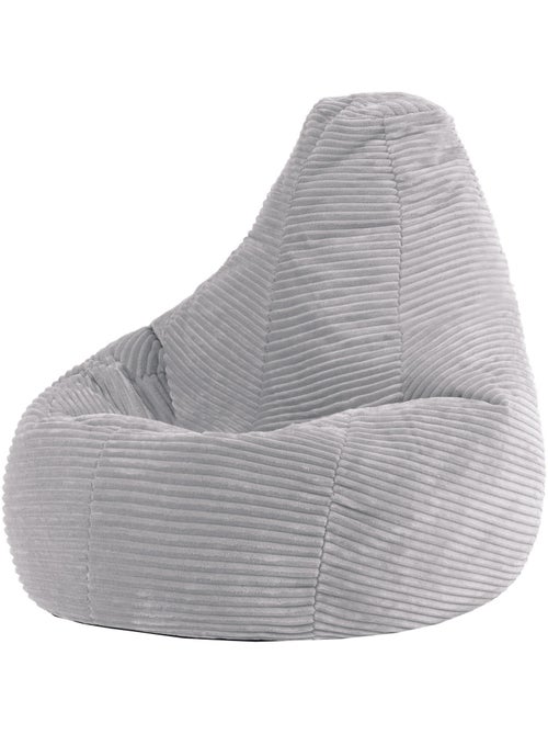 Pouf poltrona per bambini con schienale alto in velluto a coste - icon - Kiabi