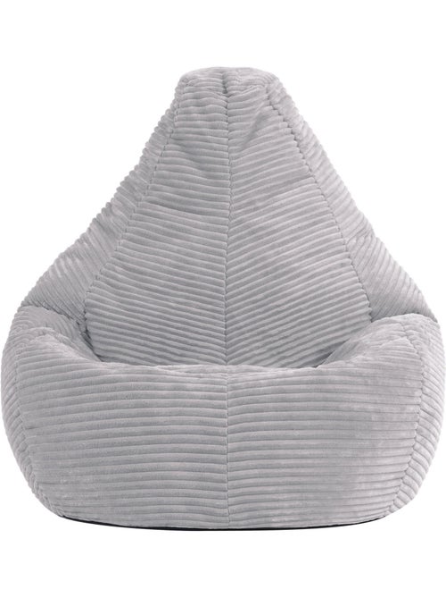 Pouf poltrona per bambini con schienale alto in velluto a coste - icon - Kiabi