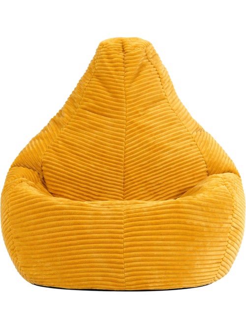Pouf poltrona per bambini con schienale alto in velluto a coste - icon - Kiabi