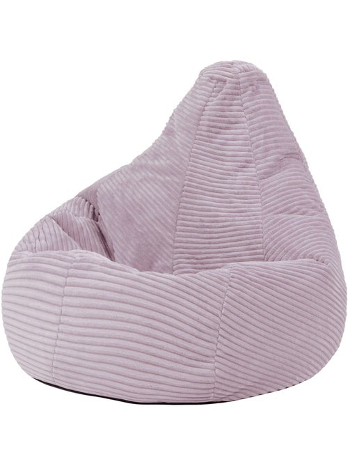 Pouf poltrona per bambini con schienale alto in velluto a coste - icon - Kiabi