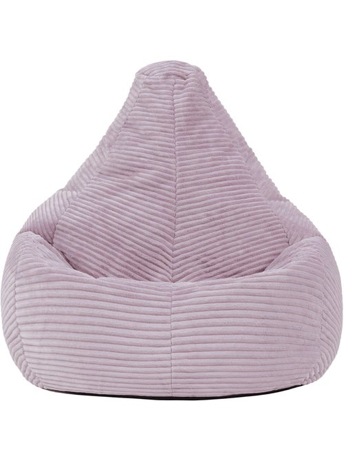 Pouf poltrona per bambini con schienale alto in velluto a coste - icon - Kiabi