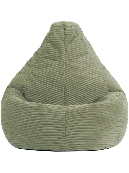 Pouf poltrona per bambini con schienale alto in velluto a coste - icon - Kiabi
