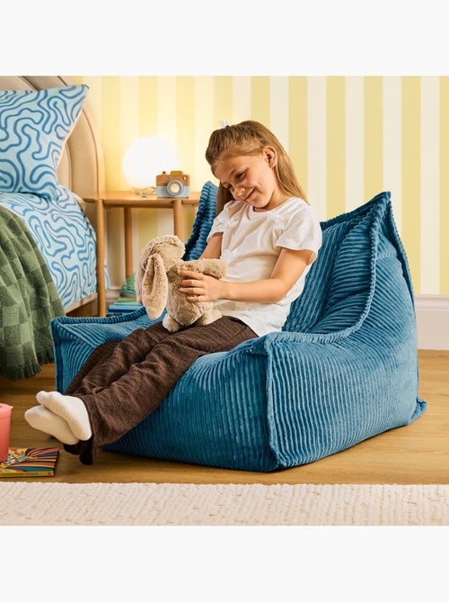 Pouf poltrona per bambini grandi in velluto a coste - icon - Kiabi