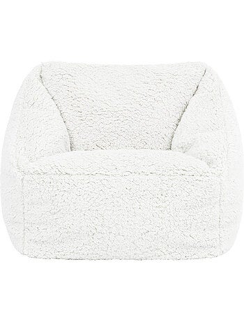 Pouf poltrona per bambini in morbido tessuto effetto peluche -icon