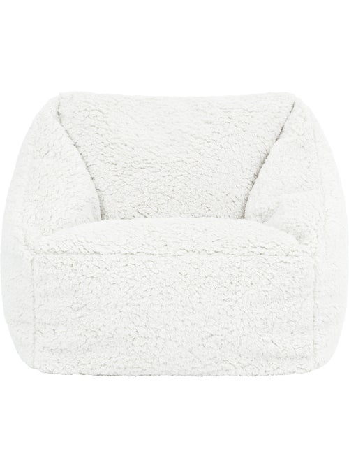 Pouf poltrona per bambini in morbido tessuto effetto peluche -icon - Kiabi