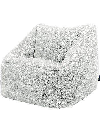 Pouf poltrona per bambini in morbido tessuto effetto peluche -icon