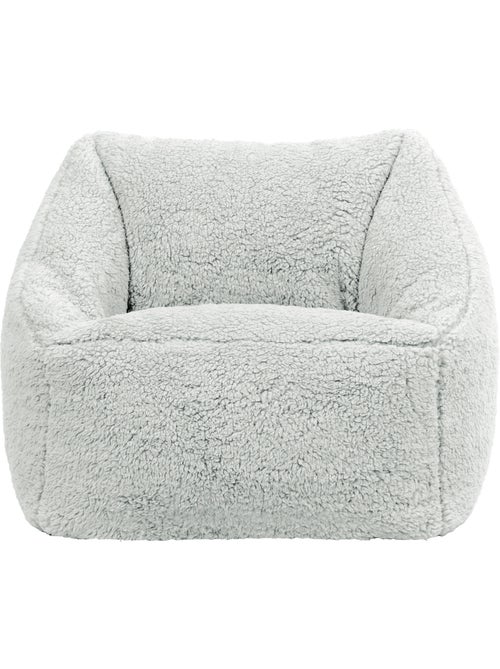 Pouf poltrona per bambini in morbido tessuto effetto peluche -icon - Kiabi