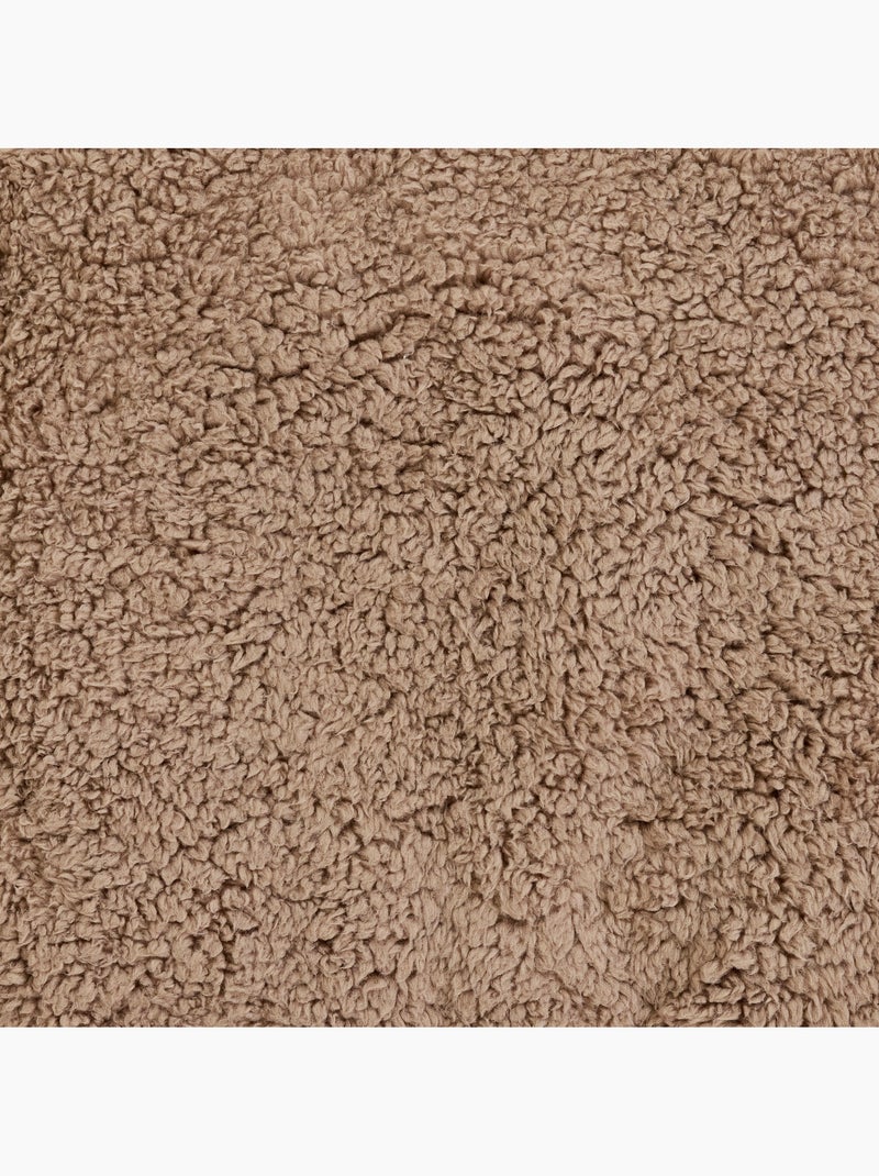 Pouf poltrona per bambini in morbido tessuto effetto peluche -icon Marrone - Kiabi