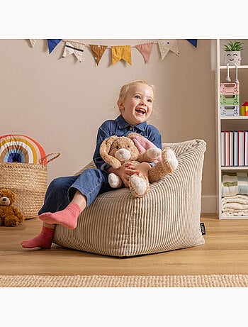 Pouf poltrona per bambini in velluto a coste - ICON