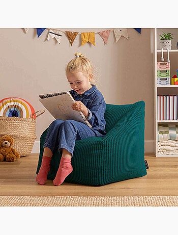 Pouf poltrona per bambini in velluto a coste - ICON