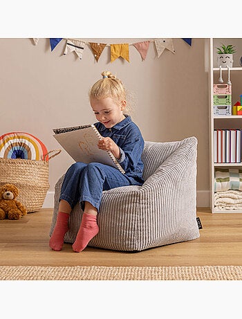 Pouf poltrona per bambini in velluto a coste - ICON