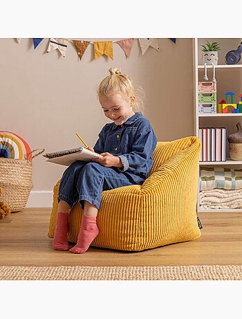 Pouf poltrona per bambini in velluto a coste - ICON