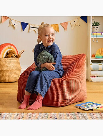 Pouf poltrona per bambini in velluto a coste - ICON