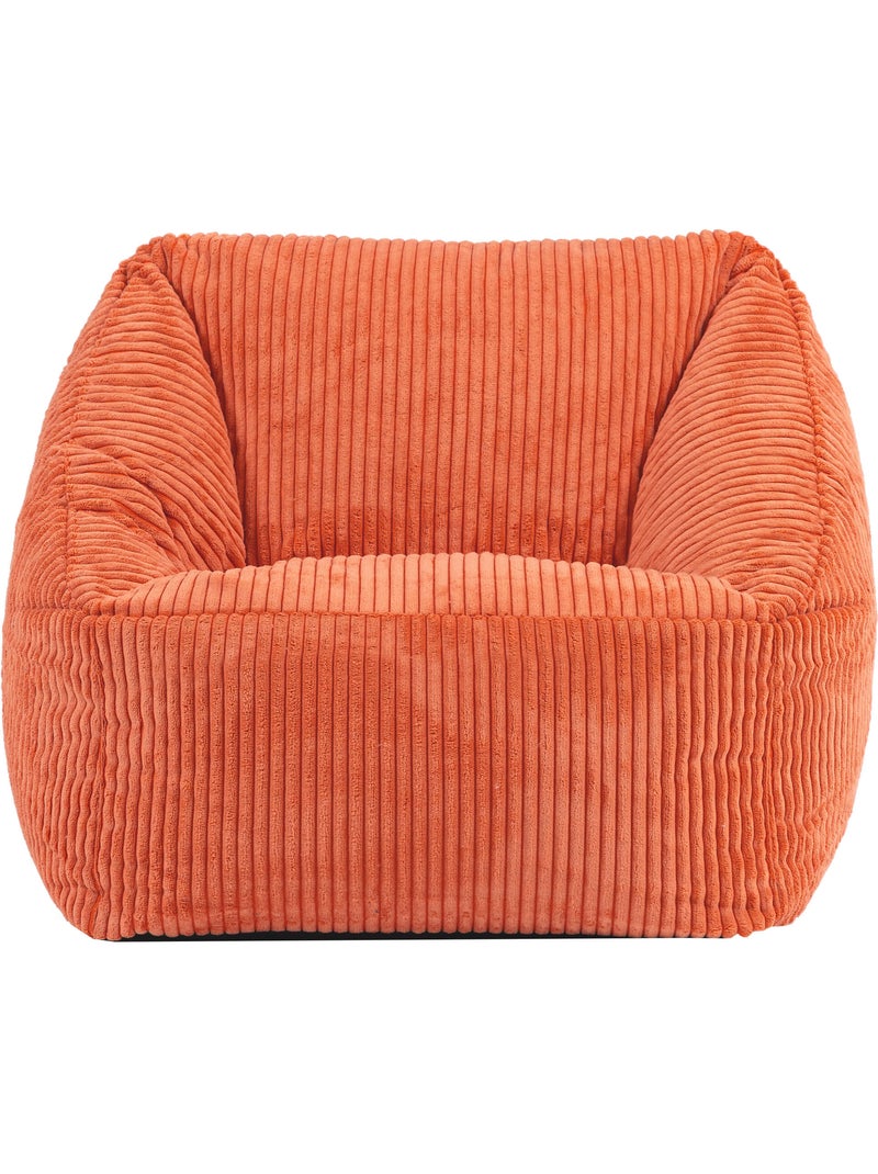 Pouf poltrona per bambini in velluto a coste - ICON Terracotta - Kiabi