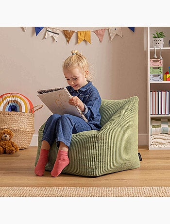 Pouf poltrona per bambini in velluto a coste - ICON