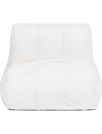 Pouf poltrona, poltrona da pavimento swoop in tessuto bouclé - icon