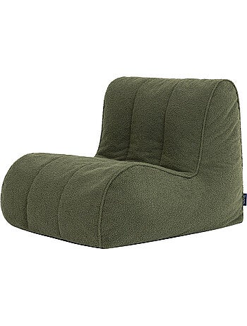 Pouf poltrona, poltrona da pavimento swoop in tessuto bouclé - icon